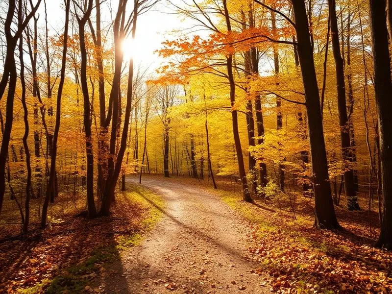 Herbstlicher Waldweg